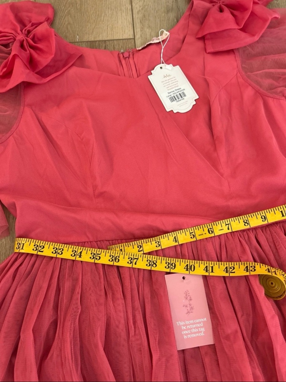 Ivy Citi co. Serine Dress, Size L, Color like Salmon or Pink, New With Tag. - Picture 8 of 12